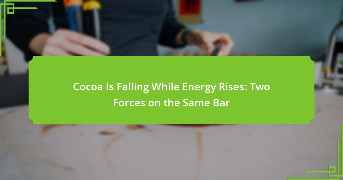 Cocoa Is Falling While Energy Rises: Two Forces on the Same Bar
